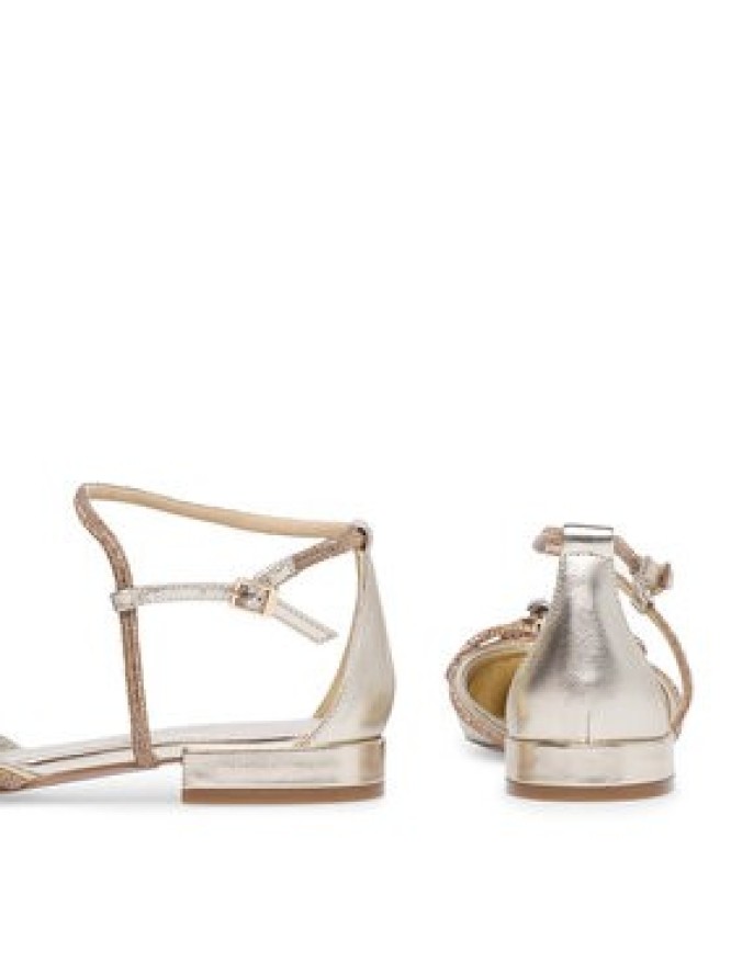 Eva Minge Sandały COMO-V1381-813-1 Złoty