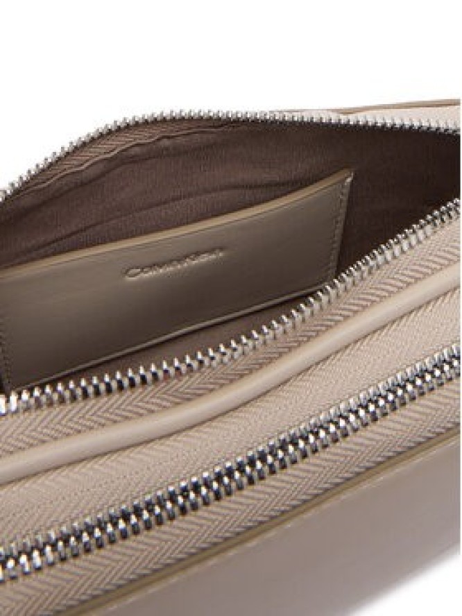 Calvin Klein Torebka Webbing Double Strap Camera Bag LV04F3165G Beżowy