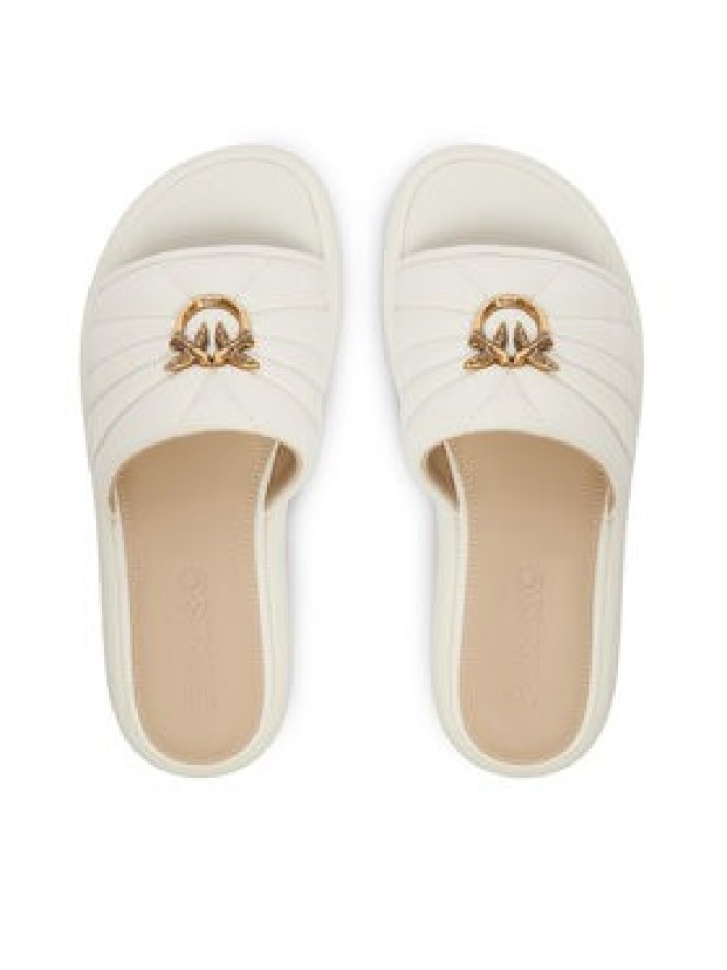 PINKO Klapki Fiona 03 SD0525 P003 Écru