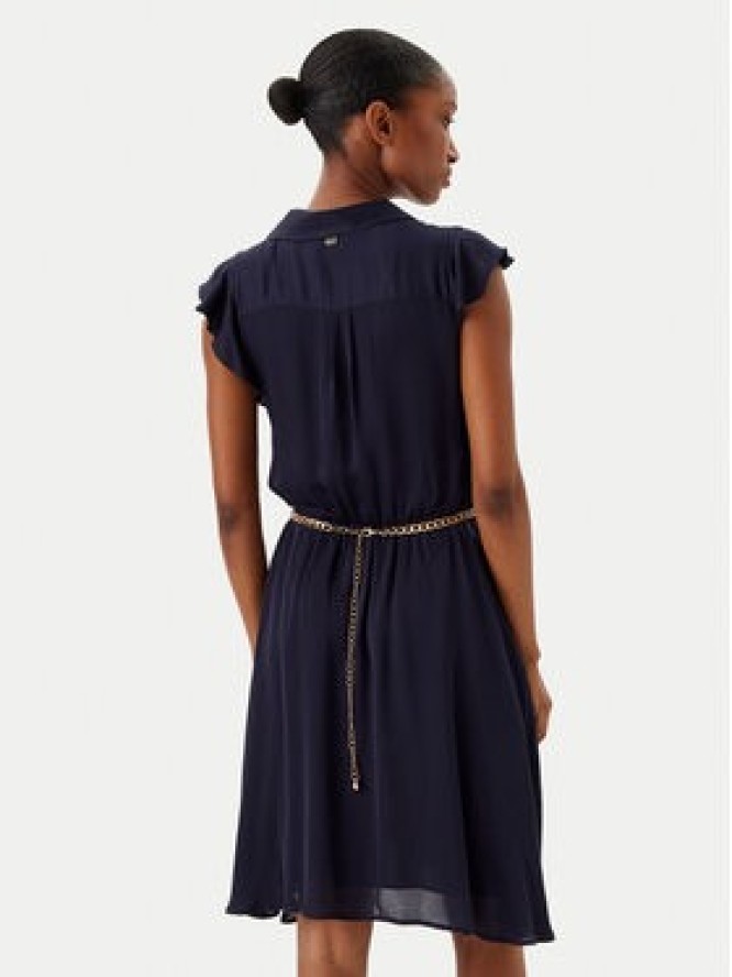 Fracomina Sukienka codzienna FR25SD1011W77401 Granatowy Regular Fit