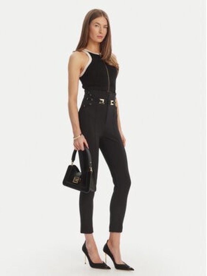 Elisabetta Franchi Spodnie materiałowe PA-158-61E2-V350 Czarny Skinny Fit