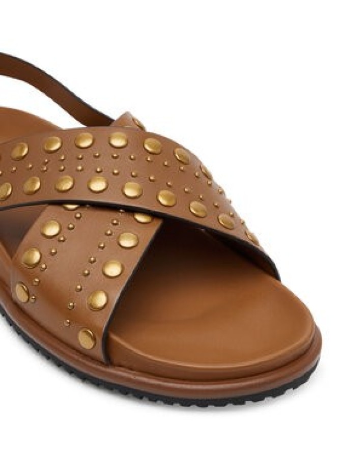 TWINSET Sandały 251TGT070 Brązowy