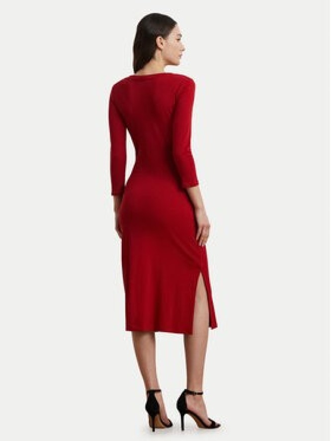 LAUREN RALPH LAUREN Sukienka codzienna 200973598002 Czerwony Slim Fit