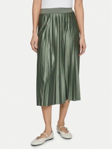 Vila Spódnica plisowana Nitban 14063241 Zielony Regular Fit