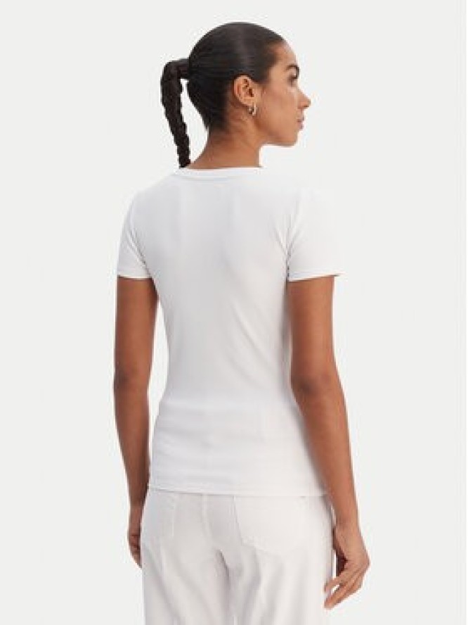 Fracomina T-Shirt FP26ST3001J42701 Biały Slim Fit