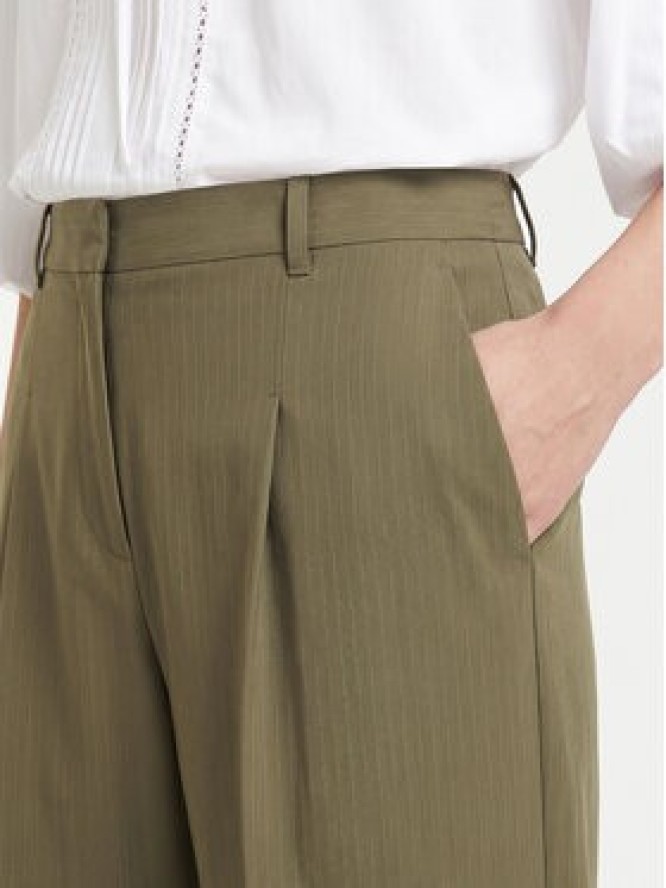 HUGO Spodnie materiałowe Tiana17 50564491 Zielony Relaxed Fit