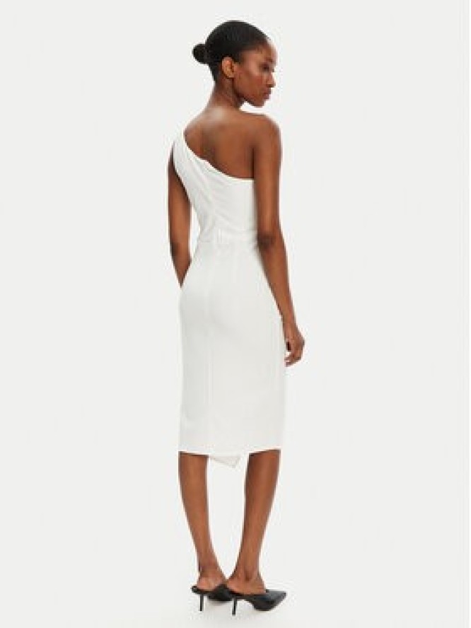 Rinascimento Sukienka koktajlowa CFC0122878003 Biały Regular Fit