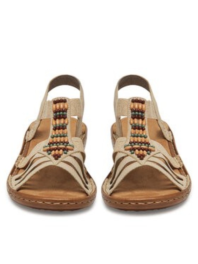 Rieker Sandały 60851-62 Beżowy