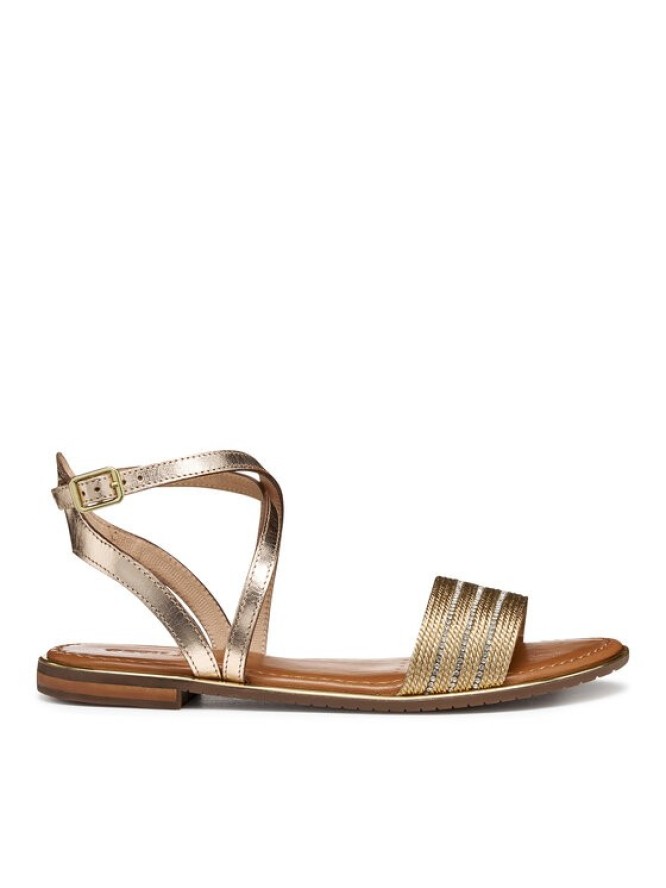 Geox Sandały D Sozy Plus D55DQF 02JN0 C2E2L Złoty