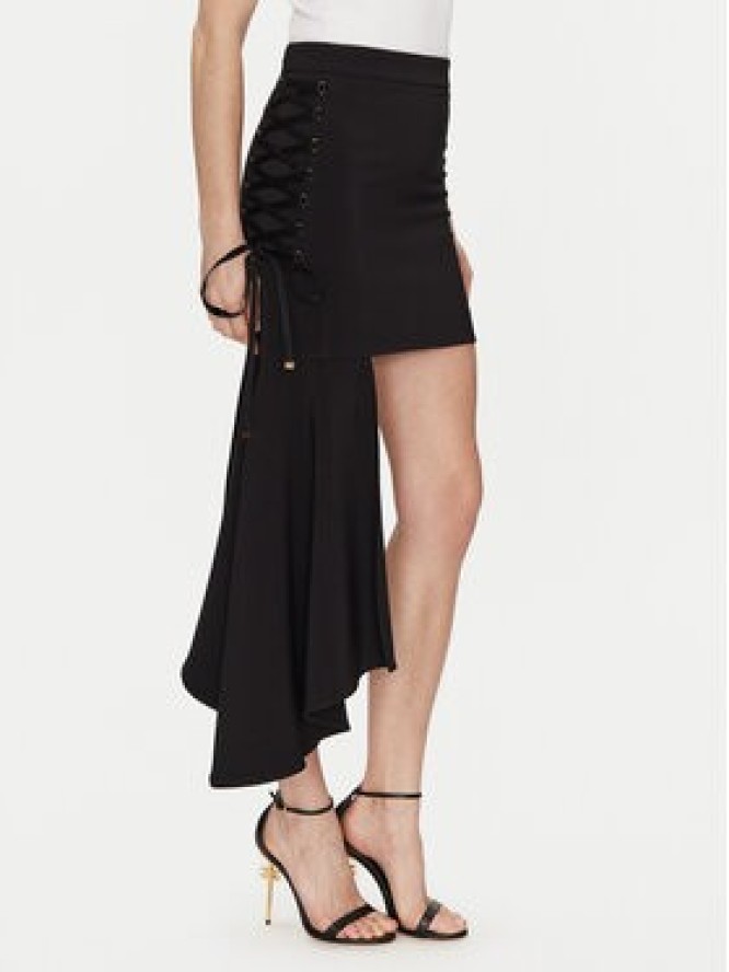 Elisabetta Franchi Spódnica mini GO-071-51E2-V340 Czarny Regular Fit