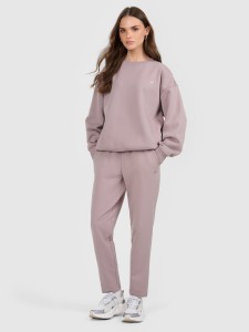 4F Spodnie dresowe damskie - beżowe XL