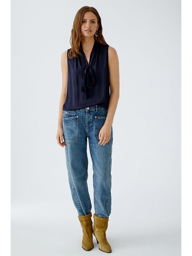 Oui Bluzka w kolorze granatowym rozmiar: 34