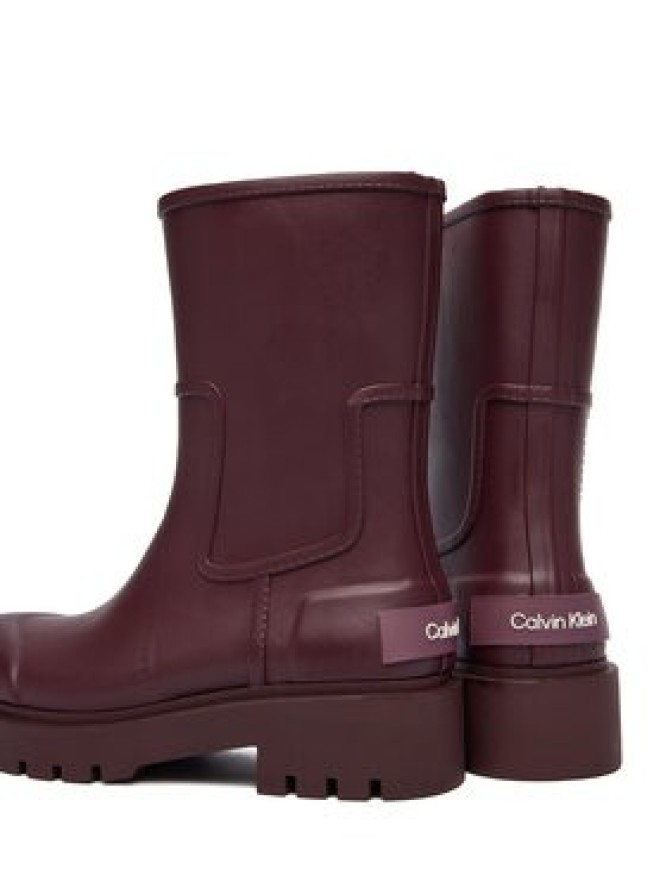 Calvin Klein Jeans Kalosze YW0YW02004 Bordowy