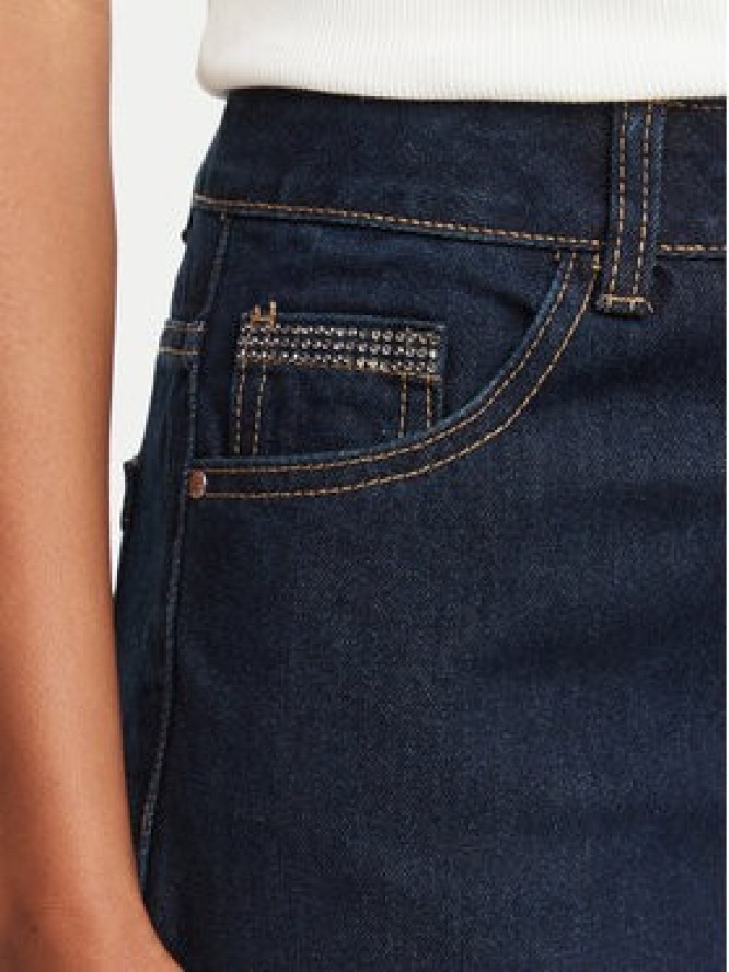 Morgan Jeansy 252-PREVER Granatowy Straight Fit
