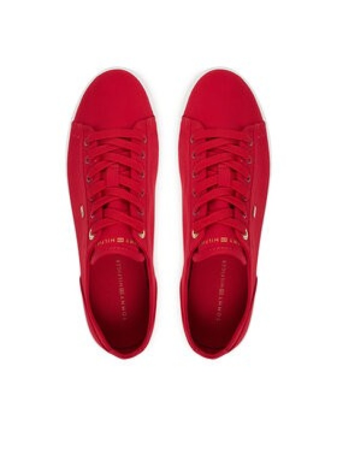 Tommy Hilfiger Sneakersy Th Foxing Sneaker Canvas FW0FW09170 Czerwony