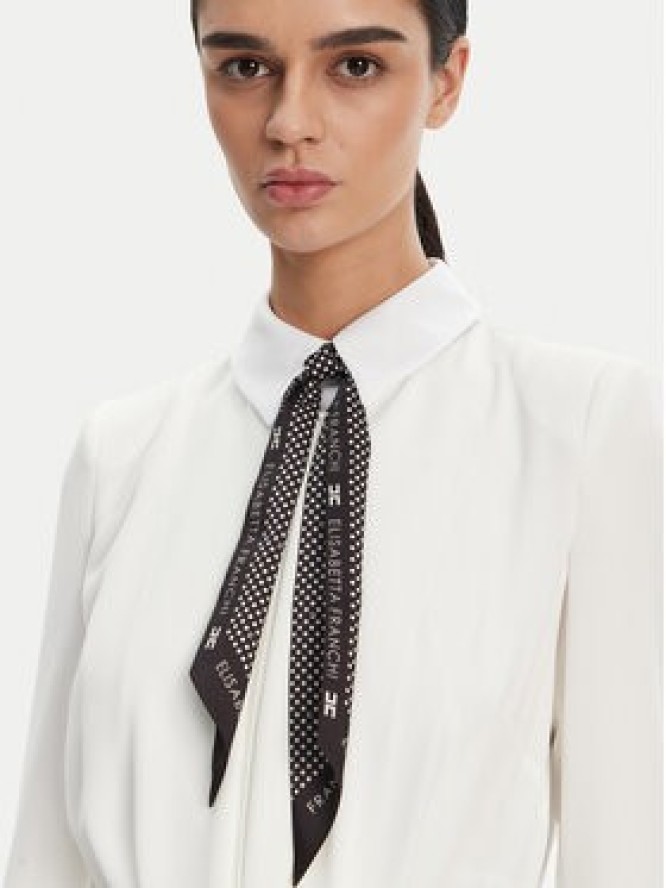 Elisabetta Franchi Kombinezon TU-047-52E2 Biały Regular Fit