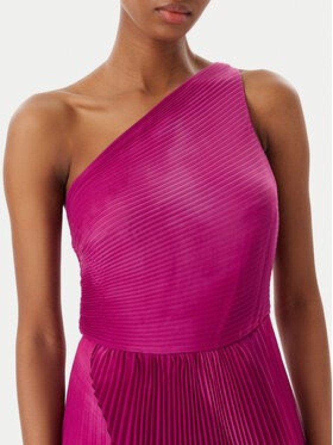 Simona Corsellini Sukienka koktajlowa P26CEAB11301 Różowy Slim Fit