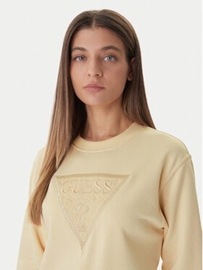 Guess Bluza W6GQ09 K3183 Żółty jasny Regular Fit