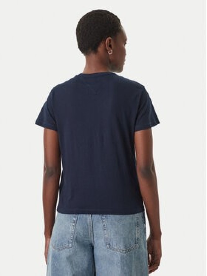 Tommy Jeans T-Shirt DW0DW22277 Granatowy Regular Fit
