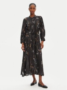 Munthe Sukienka koszulowa Portland 252132625220 Czarny Regular Fit