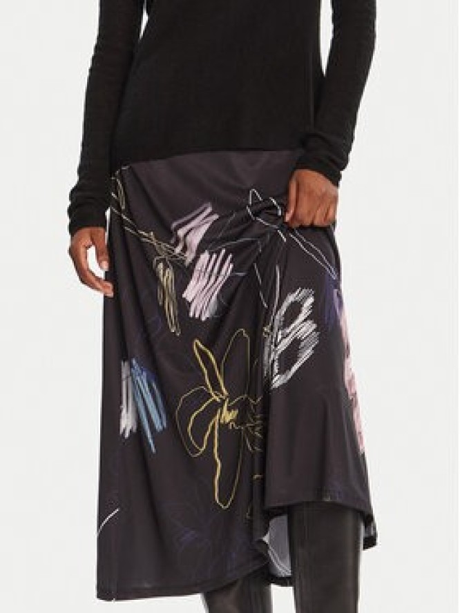 Desigual Sukienka codzienna Kala 25WWVK25 Czarny Slim Fit