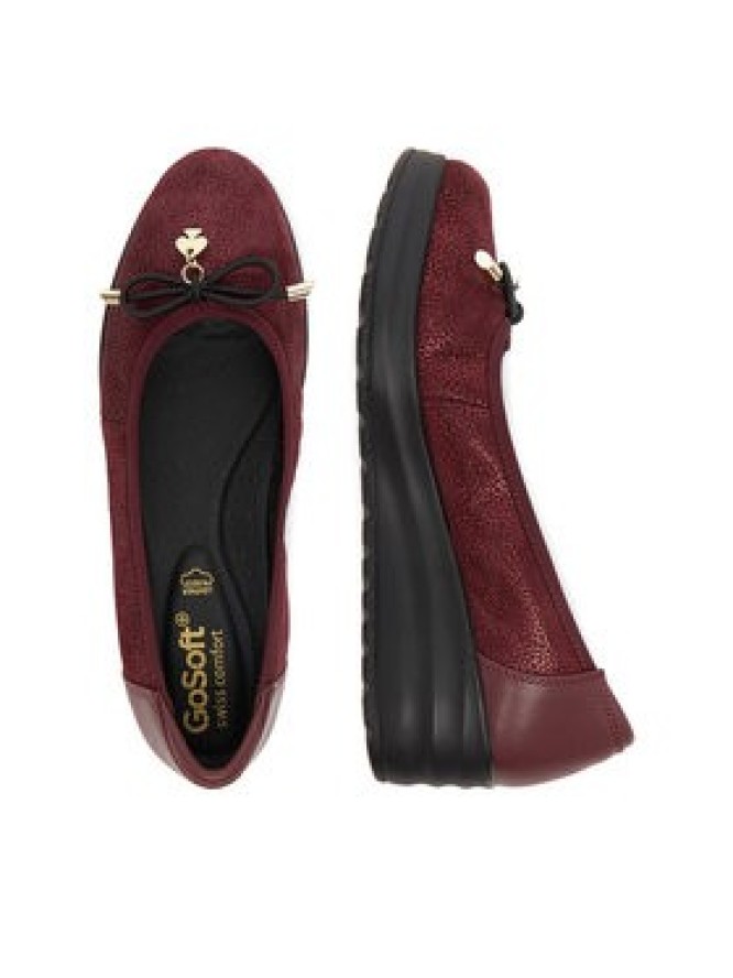 Go Soft Baleriny CEO-WI16-3243-02 Bordowy
