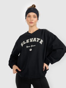 4F Bluza dresowa nierozpinana bez kaptura damska - czarna S