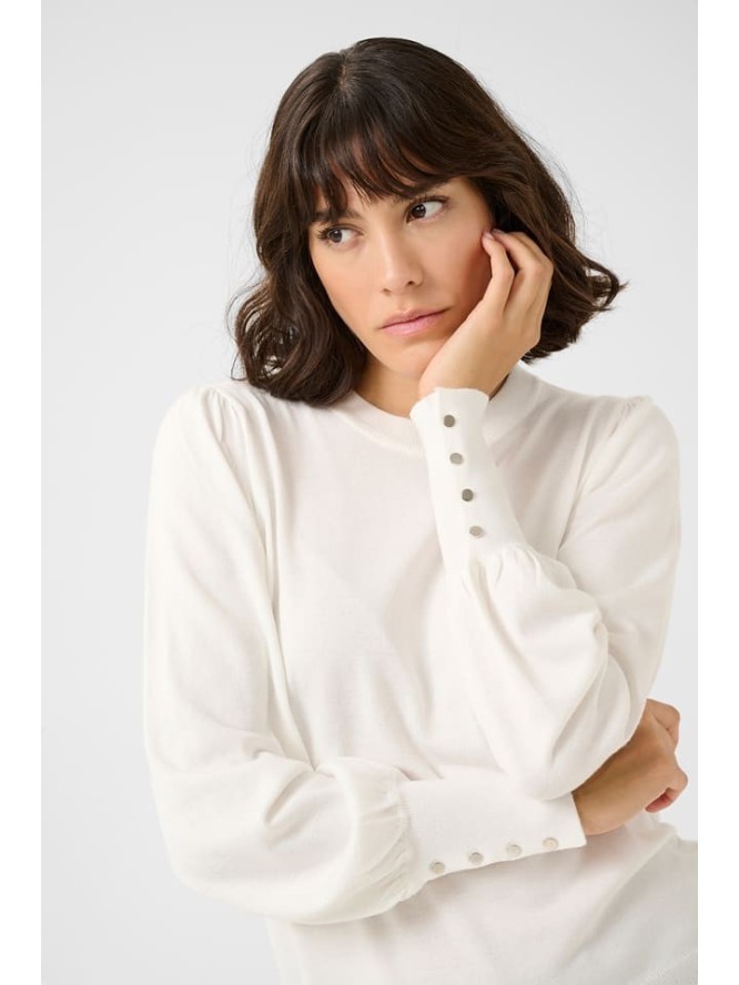 Kaffe Sweter w kolorze białym rozmiar: L