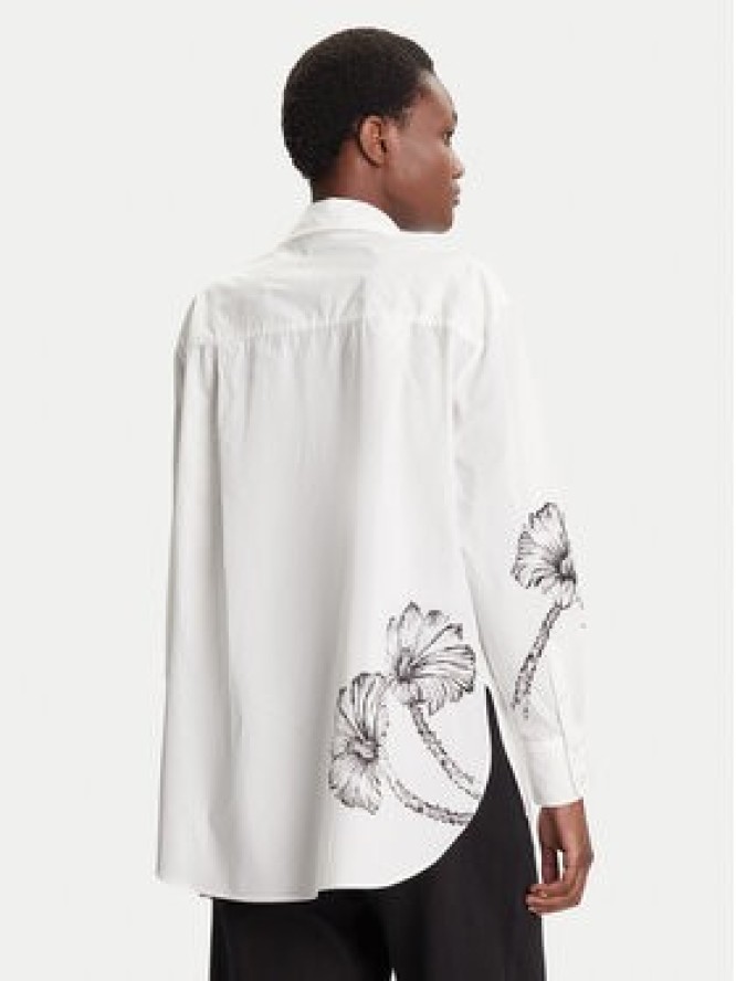 Desigual Koszula Byn Lacroix 25WWCW07 Biały Loose Fit