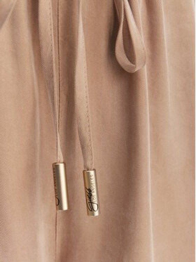 Guess Spodnie materiałowe W6GB07 W1781 Beżowy Regular Fit