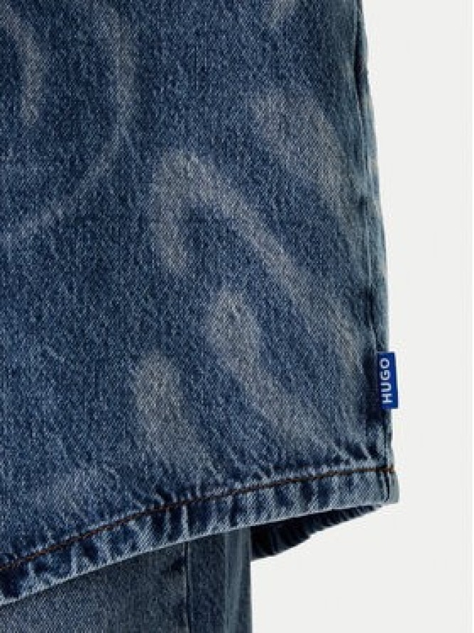 HUGO Koszula jeansowa Garesa_4_B 50553558 Niebieski Oversize