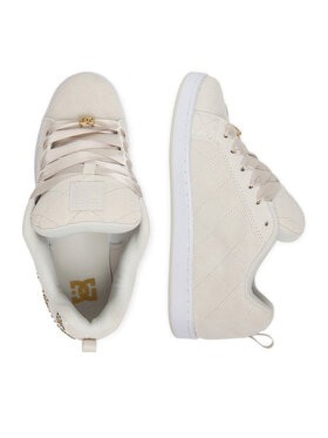 DC Shoes Sneakersy EO-COURT GRAFFIK SE DC01666102 Écru