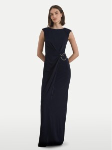 LAUREN RALPH LAUREN Sukienka wieczorowa 253979877001 Granatowy Slim Fit