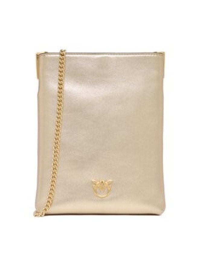 PINKO Torebka Flat Satchel AI 25-26 PCPL 105352 A2O9 Złoty