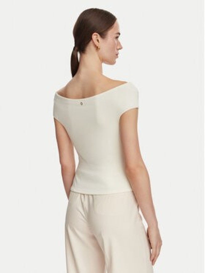Guess Bluzka W6YP48 K4527 Kremowy Regular Fit