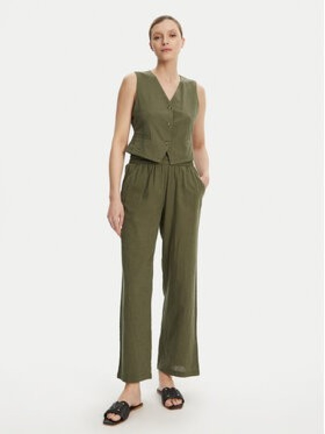 Vero Moda Spodnie materiałowe Caia 10333796 Zielony Wide Leg