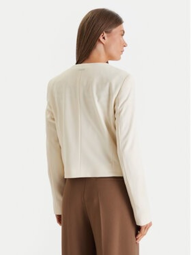 Calvin Klein Marynarka Lux Crepe Lady LV044F418G Żółty Regular Fit