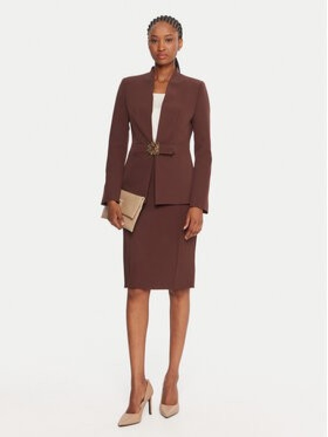 Rinascimento Spódnica ołówkowa CFC0126212003 Brązowy Slim Fit