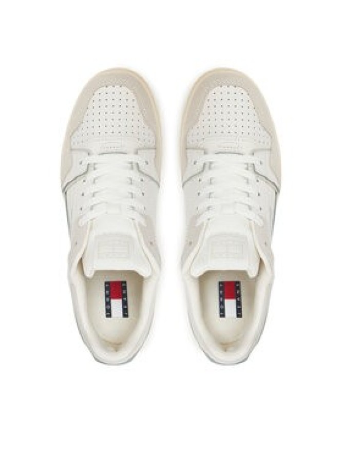 Tommy Jeans Sneakersy Tjw Retro Basket Sneaker EN0EN02818 Écru