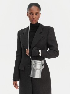 PINKO Torebka Mini Bucket Manico 25-26 PLTT 105910 Srebrny