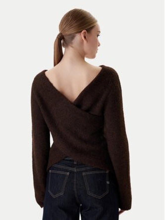 ONLY Sweter Zaggie 15376349 Brązowy Regular Fit