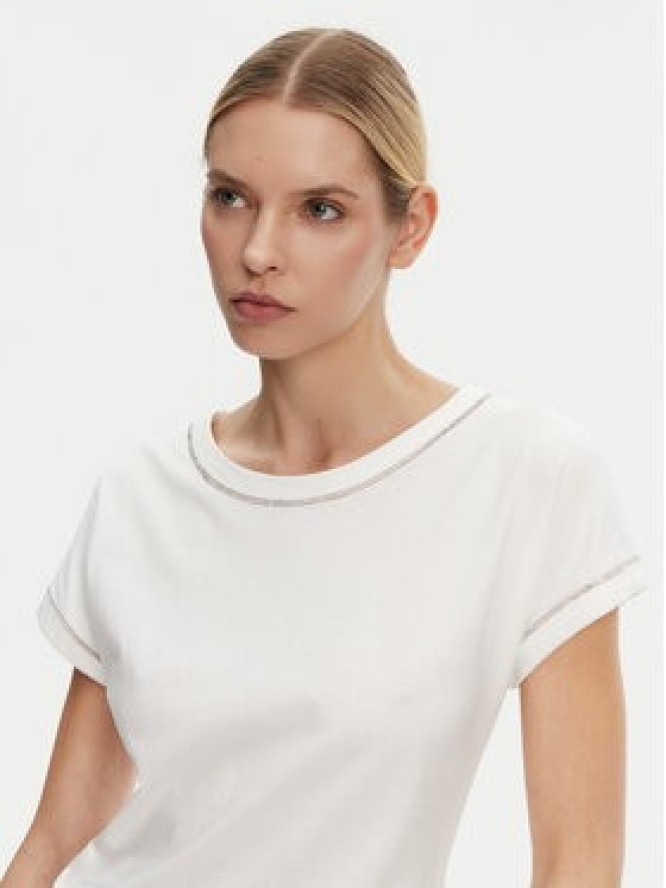 Luisa Spagnoli T-Shirt Brescello 542123 Biały Regular Fit