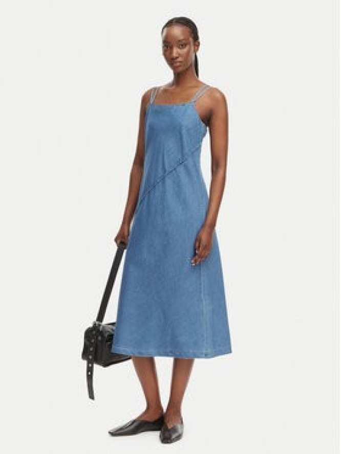 Calvin Klein Jeans Sukienka jeansowa LV047F748G Niebieski jasny Regular Fit