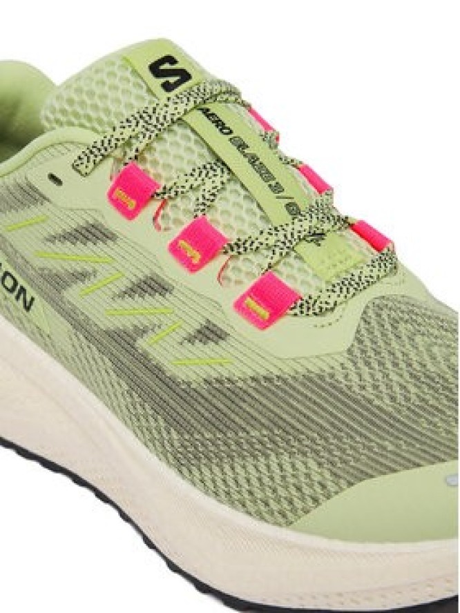 Salomon Buty do biegania Aero Blaze 3 Grvl L49106400 Zielony