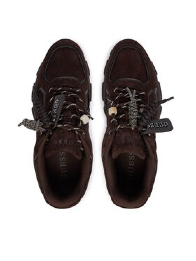 Guess Sneakersy FLFIRR SUE12 Brązowy ciemny