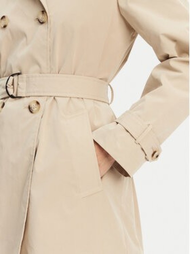 Geox Płaszcz przejściowy Claudin W5522N T3070 F5248 Écru Regular Fit