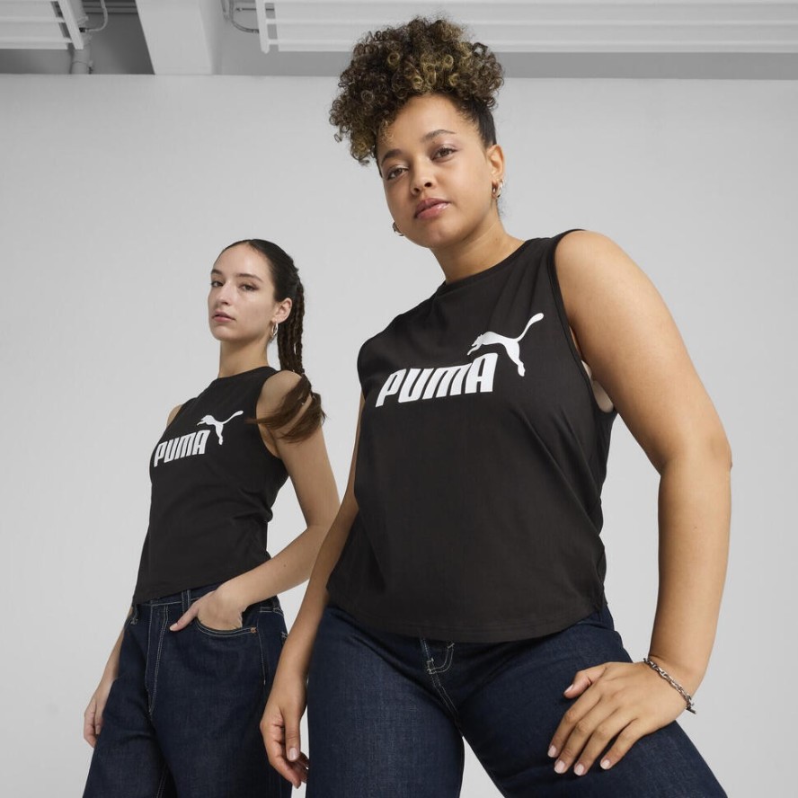 Damska wąska koszulka bez rękawów z logo No. 1 ESS PUMA