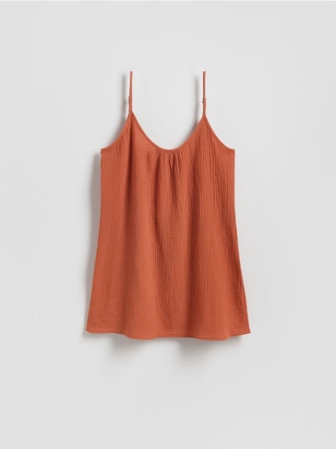 Sukienka plażowa - miedziany