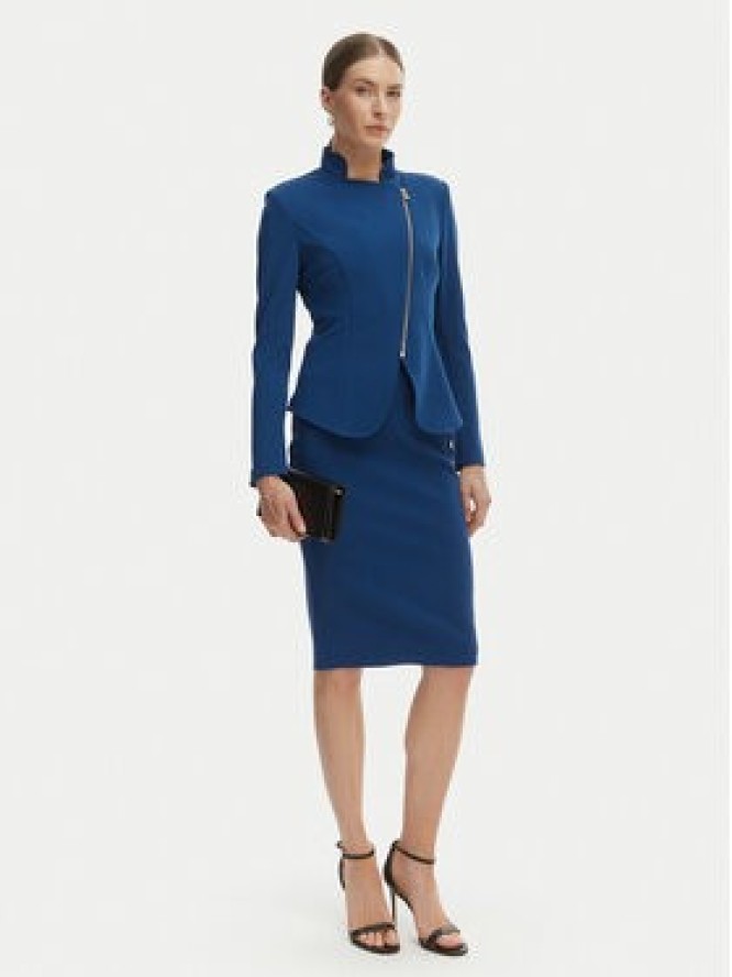 Rinascimento Spódnica ołówkowa CFC0128651003 Niebieski Slim Fit