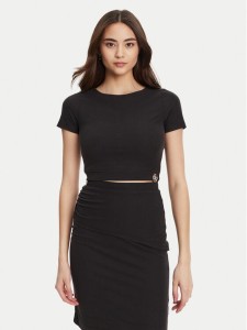 Guess T-Shirt W5YP14 KAQL2 Czarny Regular Fit